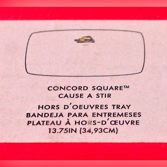 KATE SPADE NEW YORK LENOX HORS D’OEUVRES TRAY NEW CONCORD SQUARE CAUSE A STIR - Picture 7 of 8